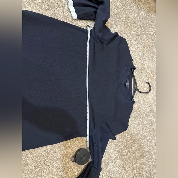 COS Pleated Sleeves Knitted Dress Black Size XS - Picture 7 of 13